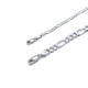 thumbnail image 5 of Collar de cadena de 3 mm Fígaro Sólido 925 plata PROSTEEL 18 pulgadas, 5 of 7