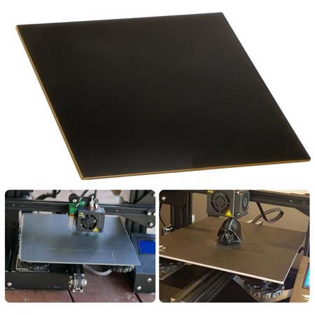 3D Printer Heated Bed Build Plate, 9.25x9.25x0.16inch Tempered Glass Surface Platform for Ender 3/Ender 3X 3D (Best 3d Printer To Build)