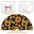 thumbnail image 4 of Yiaed Sunflowers And Bww Print Christmas Tree Skirt , Tree SkirtsTree Mat for Christmas Winter Holiday Indoor Decorations-30", 4 of 7
