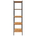 thumbnail image 2 of vidaXL 5-Tier Shelving Unit Black and Oak 80x40x163 cm, 2 of 5