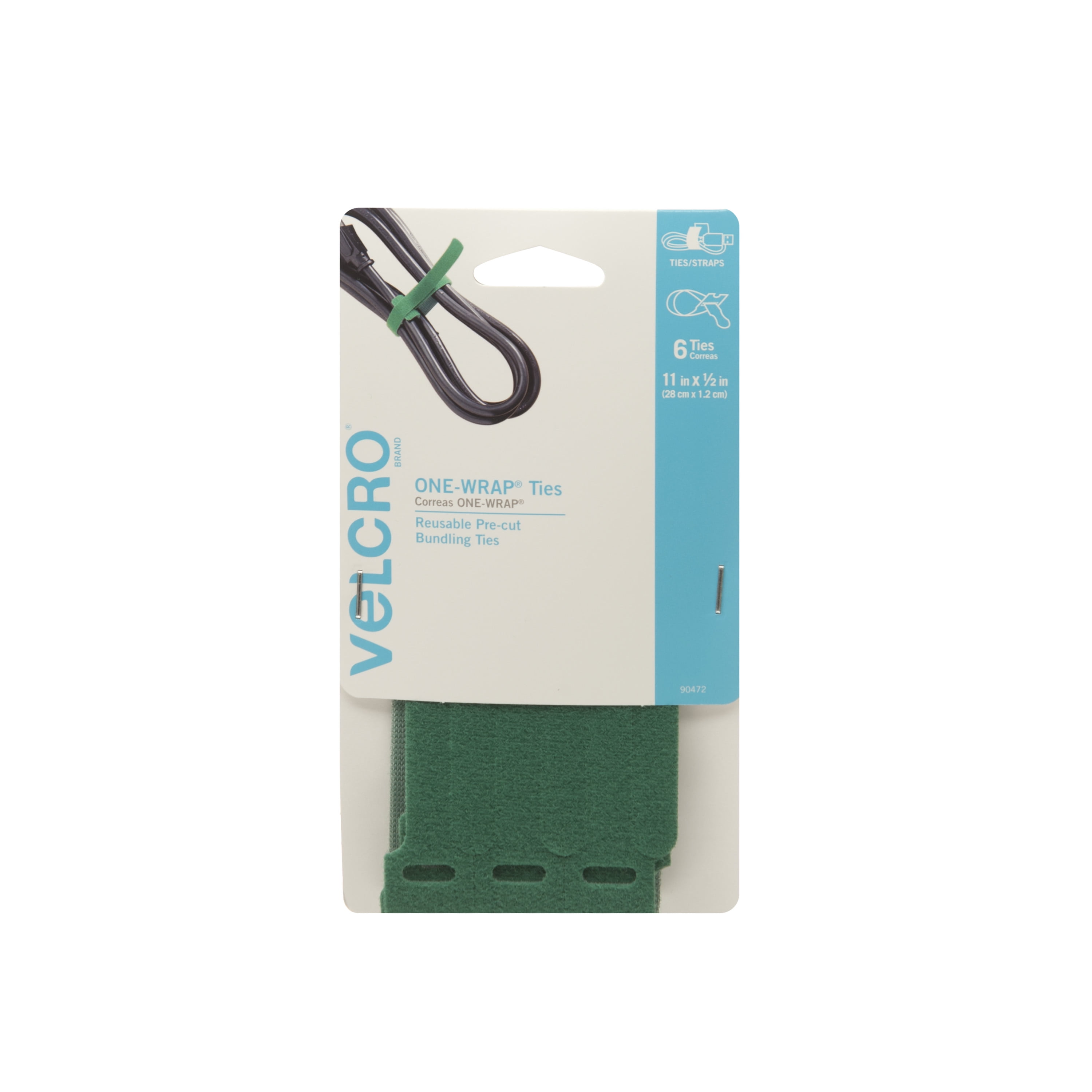 Black 30 Pack Velcro Cable Tie 94257 Gray Cable Tie 