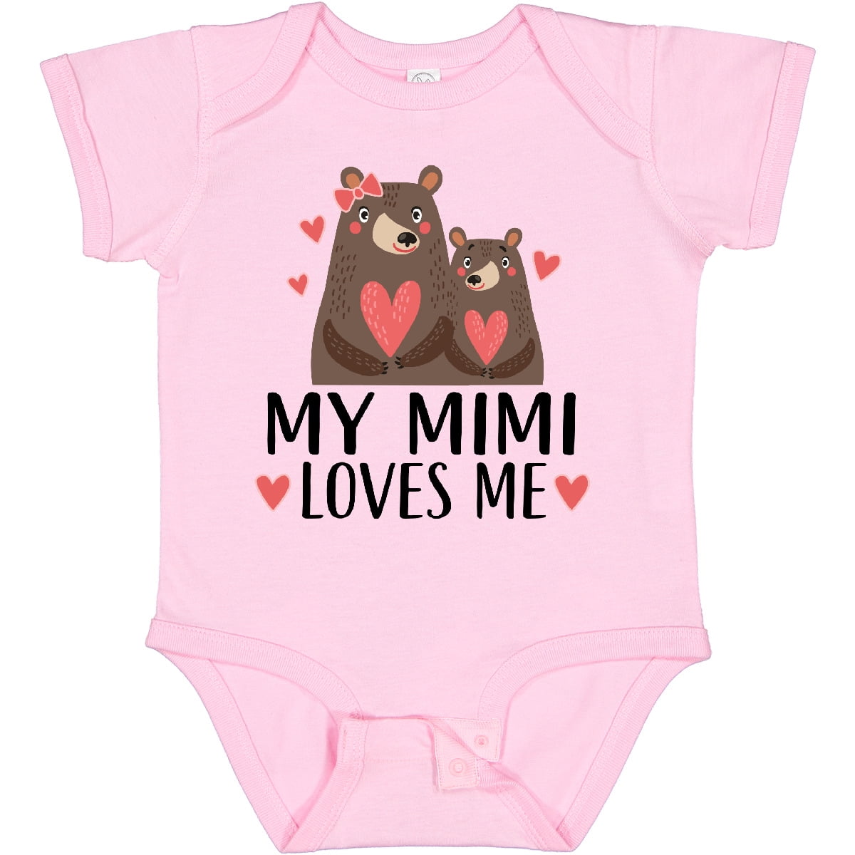 Inktastic My Mimi Loves Me Bear Boys or Girls Baby Bodysuit