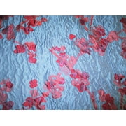 Fabric Robert Allen Beacon Hill Plum Blossom Atlantic Blue Silk Floral JJ15