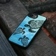 thumbnail image 4 of WIRESTER Shockproof Soft Rubber Cover Case for Apple iPhone 16e 6.1" 2025, Ocean Sea Turtles, 4 of 5