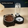 thumbnail image 1 of Comedero y Bebedero Automático para Mascotas, Sistema de Alimentación Integrado para Perros y Gatos, Sin Necesidad de Baterías ni Energía, Boca Inclinada,1set-Black, 1 of 6