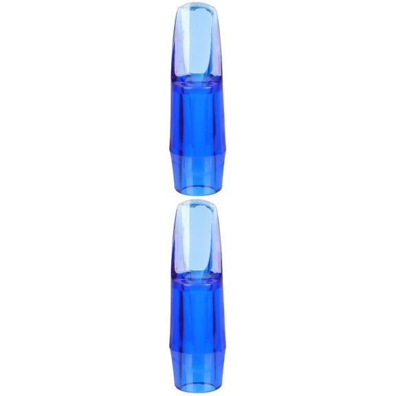 2 Pieces Blue Saxophone Mouthpieces for Tenor and Alto Musical Instruments