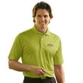 thumbnail image 1 of Monterey Club Men's Vertical Jacquard Texture Solid Golf Polo Shirt #1076, 1 of 2