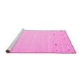 thumbnail image 2 of Ahgly Company Machine Washable Indoor Rectangle Solid Pink Modern Area Rugs, 3' x 5', 2 of 4
