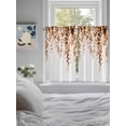 thumbnail image 3 of Orange Eucalyptus Living Room Curtains 2 Panel, Fall Weeping Botanical Leaf Watercolor Cafe Window Treatment, Farmhouse Bedroom Bathroom Kitchen Curtains Drapes 104"x45", 3 of 6