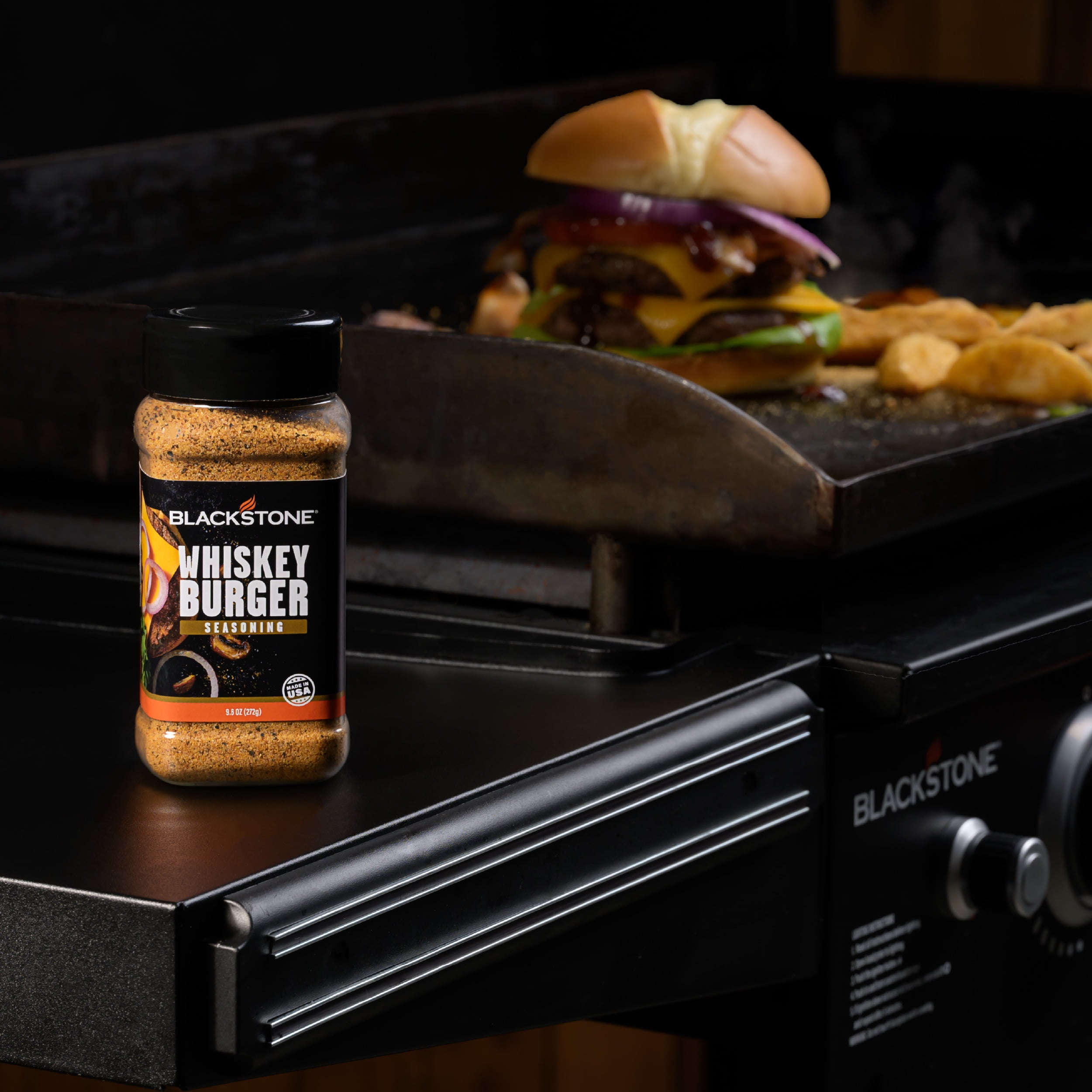 (2 pack) Blackstone Whiskey Burger Seasoning, 9.6 oz - Gluten-Free