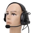 thumbnail image 3 of IWMango Outdoor Waterproof Folding Microphone Earphone Headset for CS Combat Games (Black), 3 of 10