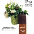 Pew Clip + Vase / Flower Pot. Doey's Heavy Duty Pew Clips Attach
