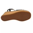 thumbnail image 7 of BOC Catalina Women's Platform Wedge Sandal Size 7 Black/Tan Glossy Straps Twist, 7 of 7