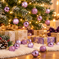 thumbnail image 5 of Christmas Ball Ornaments Shatterproof Christmas Decorations Tree Balls for Tree Ornaments Holiday Wedding Party Decoration, Light Purple, 5 of 7