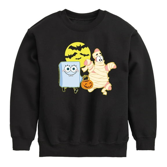 SpongeBob SquarePants - Patrick Trick Or Treating - Toddler & Youth Crewneck Fleece Sweatshirt