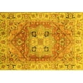 thumbnail image 1 of Ahgly Company Machine Washable Indoor Rectangle Abstract Yellow Modern Area Rugs, 5' x 7', 1 of 1