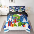 thumbnail image 2 of Manfei Funny Xmas Dinosaur Twin Bedding Sets 7pcs, Kids Merry Christmas Bedding Comforter Set, Kawaii Animal Sheet Sets, Luxury Bedroom Decor, 2 of 8
