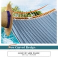 thumbnail image 4 of Bathonly 11 feet 2-Person Hammock Quilted Fabric with Pillow, 450 lbs Capacity, JeansBlue, 4 of 9