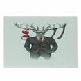 thumbnail image 1 of Hipster Cutting Board, Funny Image of Womanizer Deer in Suit with Lingerie on Antler, Decorative Tempered Glass Cutting and Serving Board, in 3 Sizes, by Ambesonne, 1 of 2