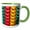 Green/White, variant on 3drose, India, West Bengal, Kolkata. Abstract Colorful Plaster Designs., 15oz Mug