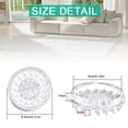thumbnail image 3 of 16X Carpet Protectors 8Pcs Spiked Caster Cups Floor Saver Pads Clear Spiked Floor Castor Cups Spiked Furniture Cup, 3 of 6