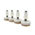 thumbnail image 1 of Deslizadores para muebles Shepherd de 1" con fieltro y patas niveladoras ajustables, 1 of 6