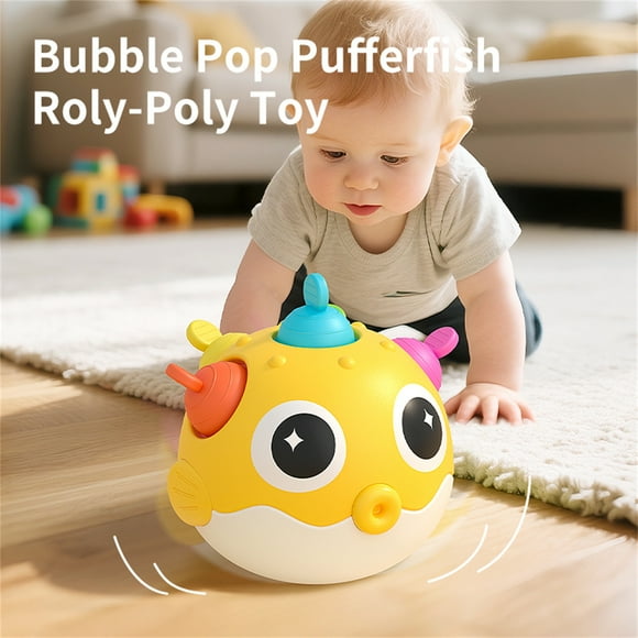 Jouet Éducatif Casse-Tête pour Bébés et Tout-Petits Tête de Poisson-Ballon Divertissement Apaisant Offrant un Mouvement Doux pour le Confort et les Jeunes Apprenants