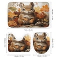 thumbnail image 3 of Squirrel Maple Leaves Autumn Thanksgiving 4 Piece Bathroom Rug Set with Shower Curtain Bathroom Sets with Shower Curtain And Rugs 4 Piece Fall Decor Grateful Thanksgiving Waterproof Shower Curtain, 3 of 8