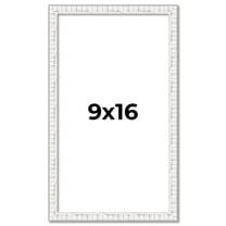 9x16 Frame White Real Wood Picture Frame Width 0.75 inches | Interior Frame Depth 0.5 inches |