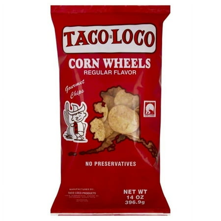 Taco Loco Regular Flavor Corn Wheels, 14 Oz.
