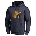 thumbnail image 2 of Men's Navy West Virginia Mountaineers Logo Hometown Collection Pullover Hoodie, 2 of 3
