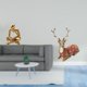 thumbnail image 2 of Figura de lector abstracto de resina, estatua humana, reno, alce, coleccionable con diseño hueco moderno, adecuada para decoración de regalo en el, 2 of 8
