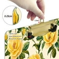 thumbnail image 3 of Acrylic Writing Board Gold12.5*9 Inch Clipboards Transparent Acrylic Material Suitable For Office Classroom Teachers Fashion Bloggers Stationery Enthusiasts Lovely Big Yellow Roses, 3 of 9