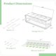 thumbnail image 4 of Juego de 11 servidores de condimentos refrigerados, bandeja de frutas para condimentos con 2 bandejas de silicona para cubitos de hielo, 3 pinzas para hielo, 5 cucharas, organizador de condimentos con, 4 of 5