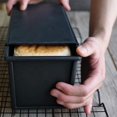 thumbnail image 3 of Stainless Steel Rectangle Toast Pan Loaf Pan With Lid Baking Bread Cake Non-stick Toast, 3 of 4