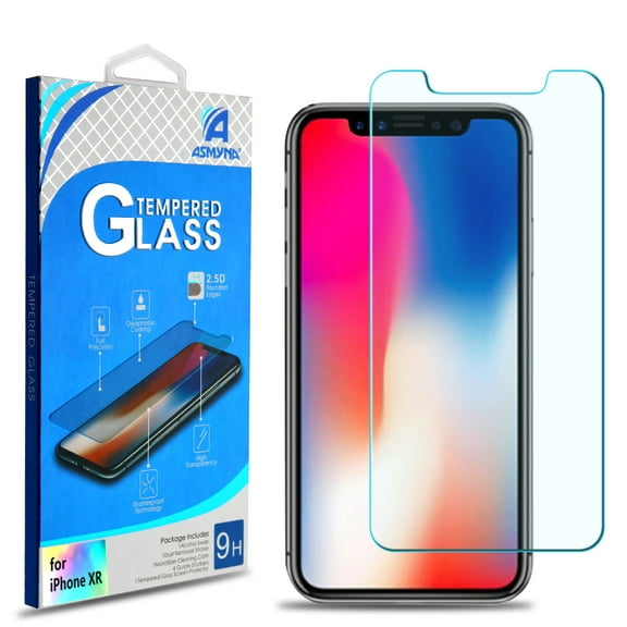 Apple iPhone XR (6.1") (2018 Model) ShockProof Tempered Glass LCD Screen Protector 9H Guard Clear 2.5D for Apple iPhone Xr (6.1")