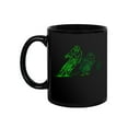 thumbnail image 2 of Green Cyclist Silhouettes Mug Unisex's -Image by Shutterstock, 2 of 4