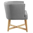 thumbnail image 3 of Modway Anders Upholstered Fabric Accent Chair in Light Gray, 3 of 8