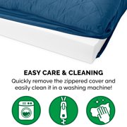 FurHaven Classic Sofa Orthopedic Dog Bed For Large Dogs, Solid Orthopedic Foam Slab for Joint Support, Removable Washable Cover, Jumbo Plus/XXL, Quilted Sofa, Ensign Blue