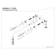 thumbnail image 5 of Kingston Brass KS8040ZX Millennium Two-Handle 3-Hole Wall Mount Roman Tub Faucet in Matte Black, 5 of 6