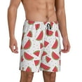 thumbnail image 2 of Sikiie Hand Drawn Watermelon Mens Pajama Shorts, Lightweight Lounge Pant with Pockets Soft Sleep Pj Shorts for MenXX-Large, 2 of 6