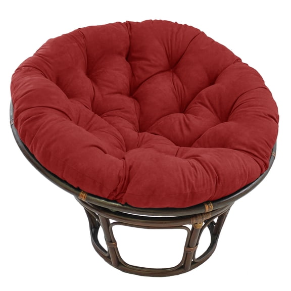 Blazing Needles 44-inch Solid Microsuede Papasan Cushion - Cardinal Red