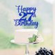 thumbnail image 3 of Cake Topper Kaoenla Feliz 27.º Cumpleaños Azul con Brillo, 3 of 8
