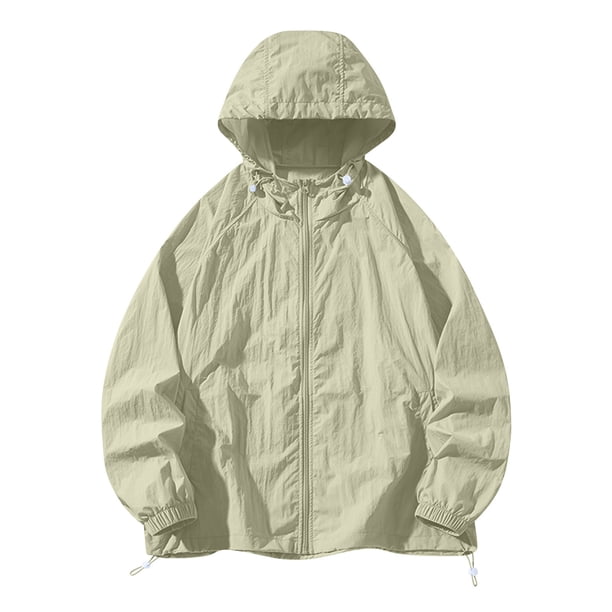 pstuiky hombres de manga larga, Chaqueta protectora de verano con capucha y protector solar de manga larga para hombre, ideal para deportes al aire libre y secado rápido. salir tops xxxl