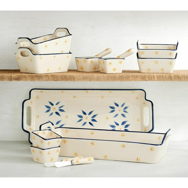 Temptations Old World 14Piece Bake & Serve Set in Blue