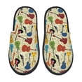 thumbnail image 1 of Fotbe Different Kind Of Guitars Pantuflas Peludas para Mujer con Estampado, Zapatillas de Peluche, Zapatos de Invierno para Casa, Uso Interior y Exterior-Medium, 1 of 8