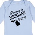 thumbnail image 4 of Inktastic Someone in Michigan Loves Me Boys or Girls Long Sleeve Baby Bodysuit, 4 of 5