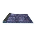 thumbnail image 2 of Ahgly Company Indoor Round Abstract Blue Modern Area Rugs, 6' Round, 2 of 4