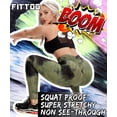 thumbnail image 5 of FITTOO Women Tie Dye Yoga Pants High Waist Ruched Butt Lift Texture Tiktok Leggings, 5 of 6