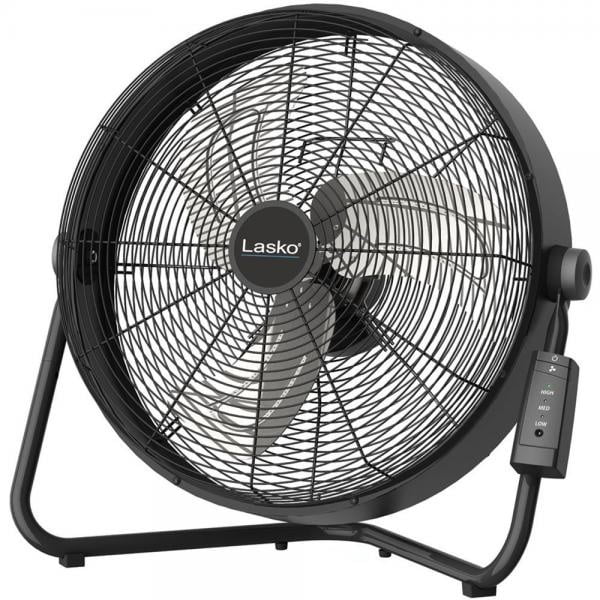 Lasko H20685 High Velocity Floor Fan with QuickMount WallMount and Remote Control, 20", Black